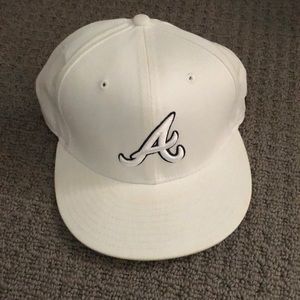 New era Atlanta braves 7 1/4 fitted hat white